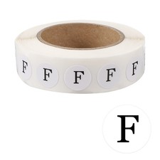 Inventory Label Sticker, 800 Pcs 0.5Inch Self-Adhesive Letter F , 1 Roll