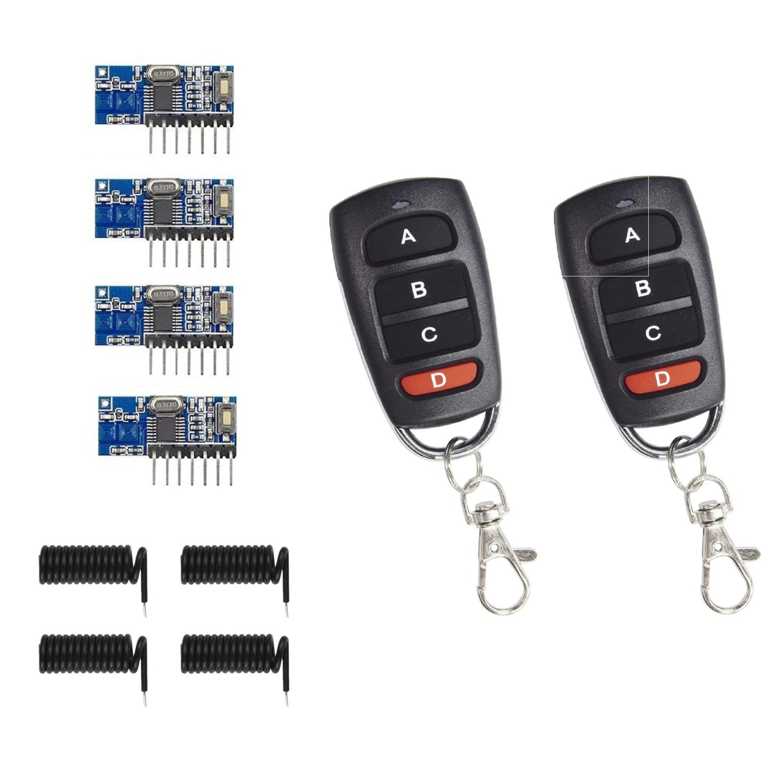 Module RF 433mhz à 4 canaux indépendant pour contrôle domotique sans fil