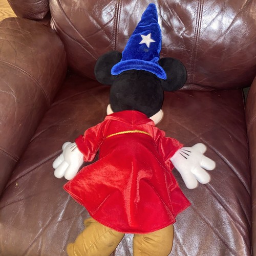 Disney Fantasia Sorcerer Mickey Mouse 24” Stuffed Plush NWT - Picture 2 of 3