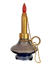 Candlestick Shaped Tabletop Cigarette Lighter Matchless Friend Spicene Co 6 1/4"