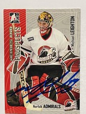 MICHAEL LEIGHTON Signed Heroes and Prospects Card