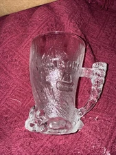 McDonalds The Flintstones Frosted Clear Tree Mendous Glass Mug Cup 1993