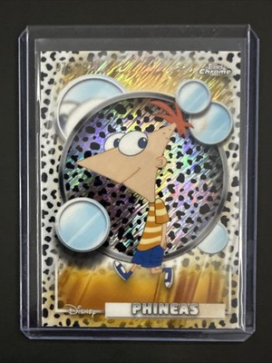 2026 Topps Chrome Disney Phineas 101 Dalmatians Black & White Shimmer #/101