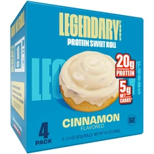 Legendary Foods Protein Sweet Roll - Cinnamon 4 Pk