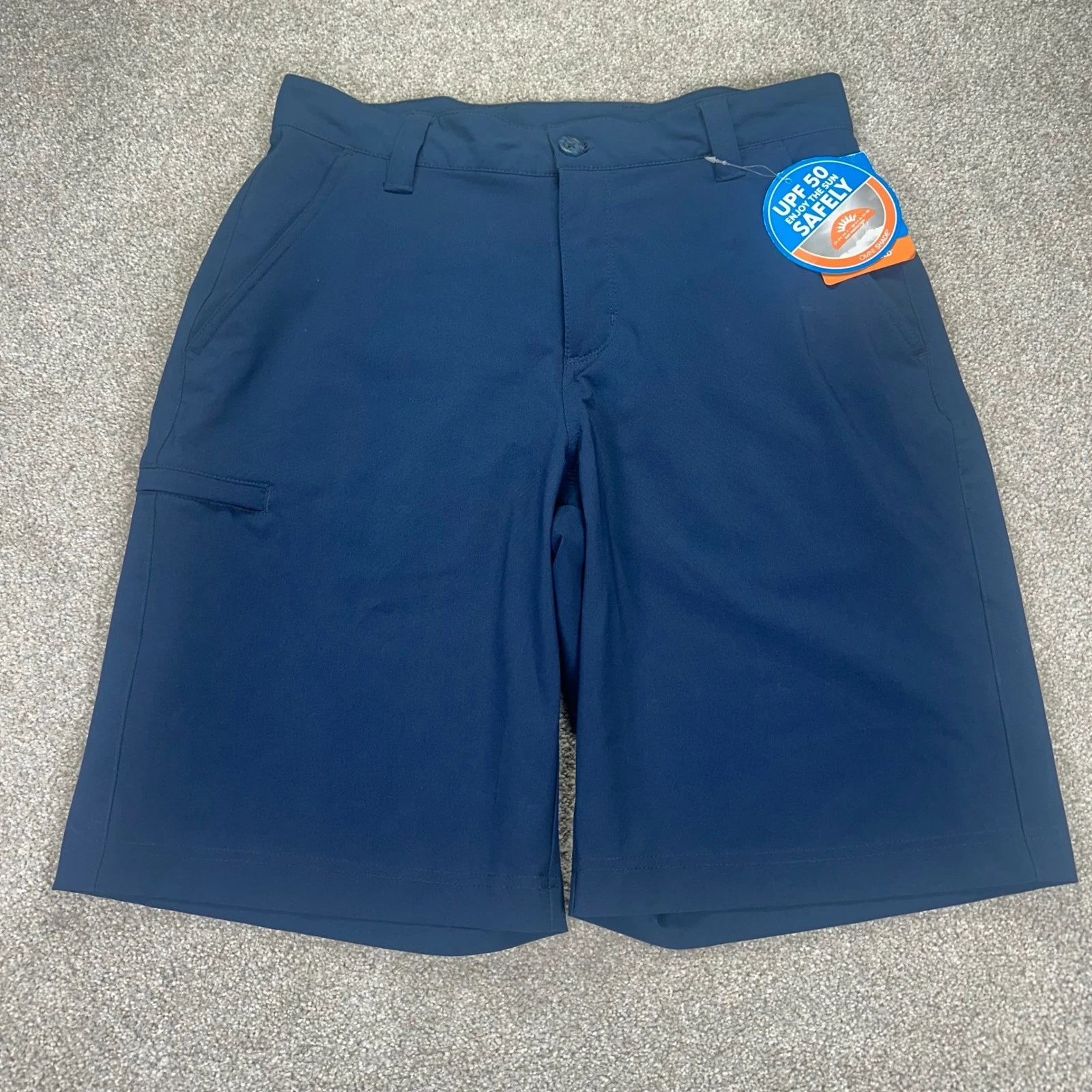 Columbia Mens 30 Grander Marlin II Offshore Shorts Navy Blue PFG UPF 50 FM4602