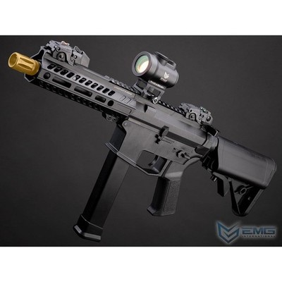 EMGx Angstadt Arms UDP-9 Airsoft AEG w/ Battery and Charger - Black - 7.5''
