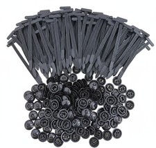 120pcs Car accessories Universal Cable Tie Buckle for Car,cable Black 