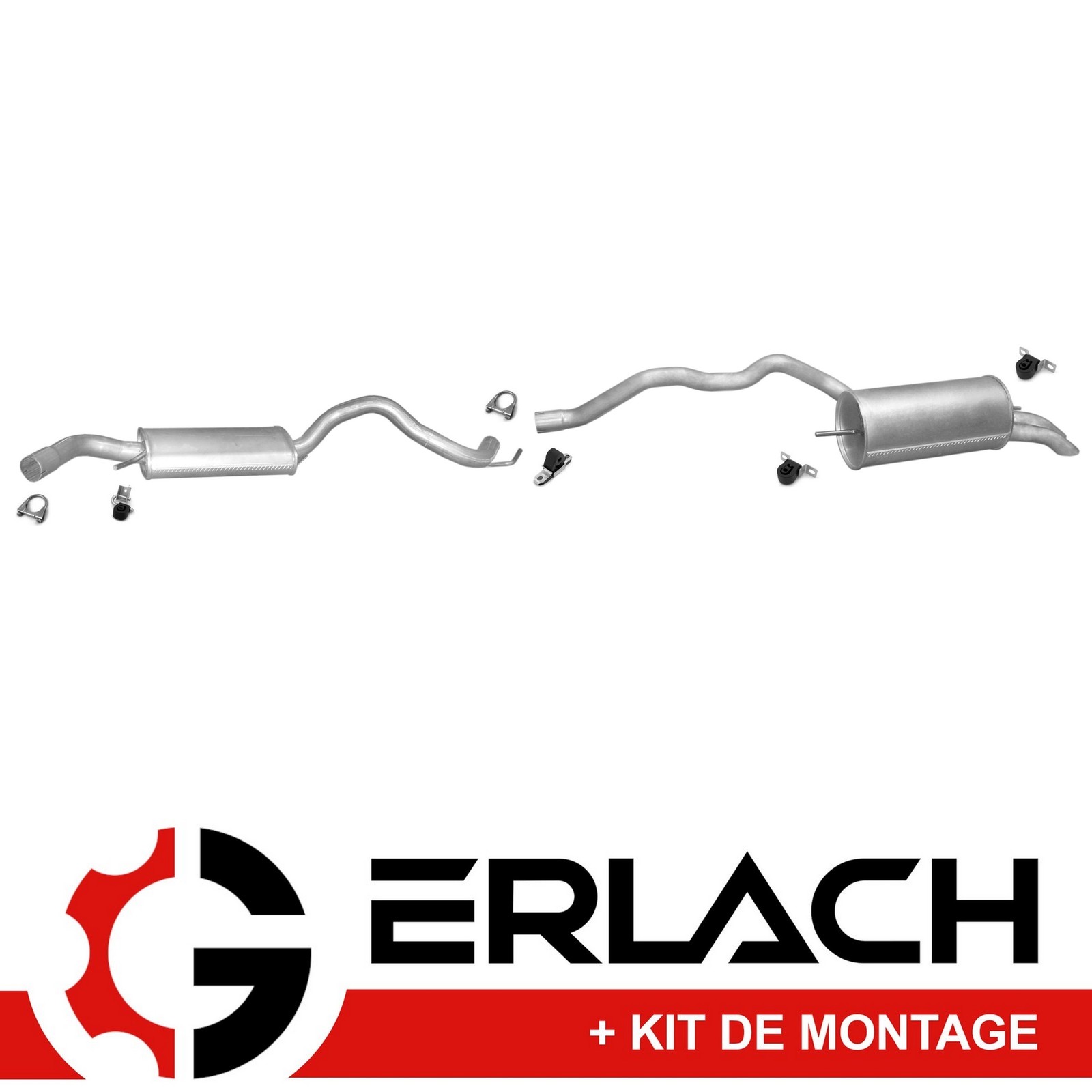 Pot d'échappement silencieux VW Transporter T4 2.4 D et 2.5 TDI Syncro arrière