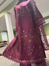 Pakistani Indian Designer Shalwar Kameez Fancy Eid Ramadan Iftar Party Dress S/M