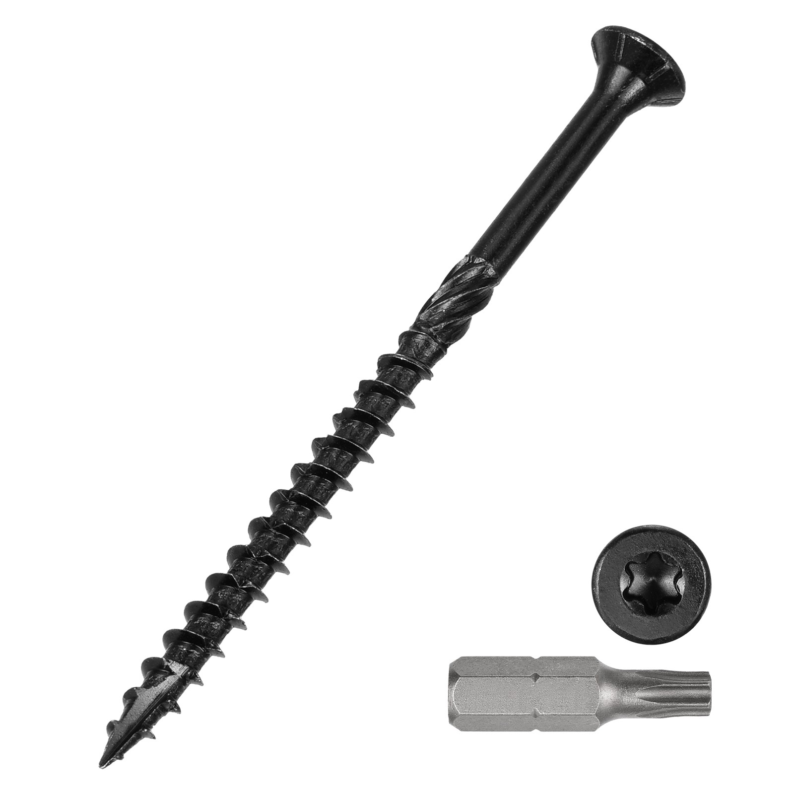 Black T25 Torx Deck Screws #9x3