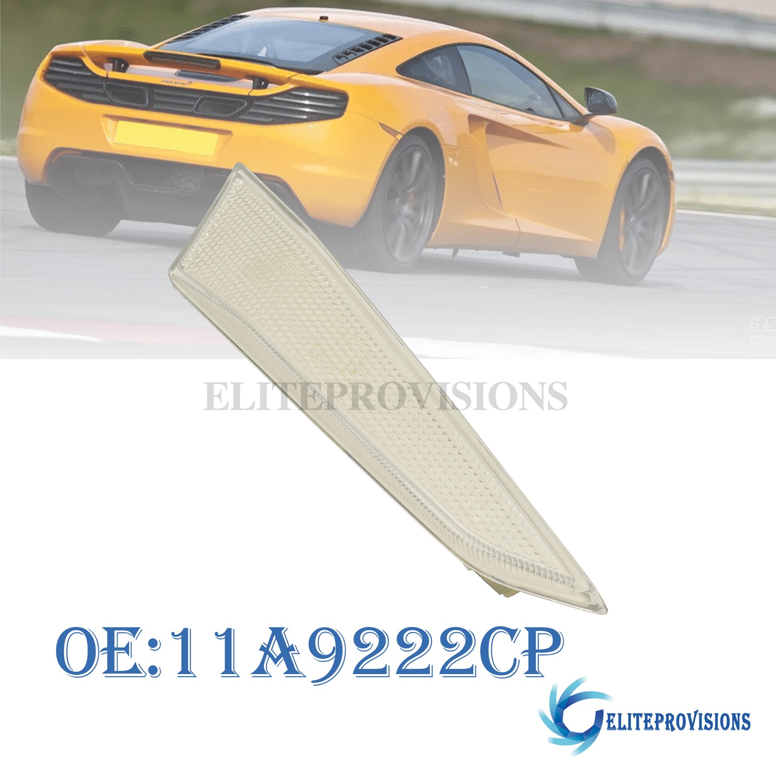 For McLaren MP4-12C 11A9222CP Rear Left Side Marker Lamp White