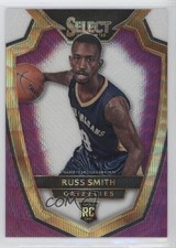 2014-15 Panini Select Premier Level Purple & White Prizm Russ Smith #195 0c2