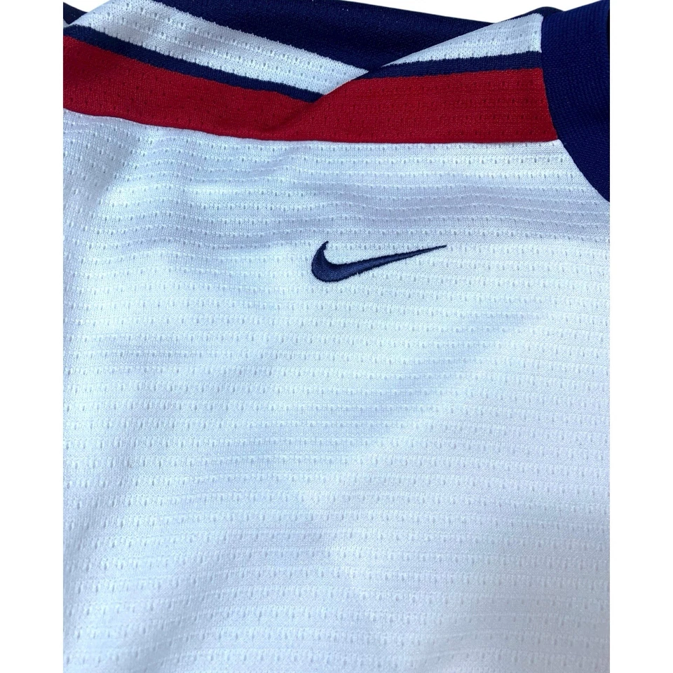 ВИНТАЖНЫЙ Nike команды США хоккей Джерси мужской размер большой белый выезд Олимпийских игр Америки - Изображение 3 из 4