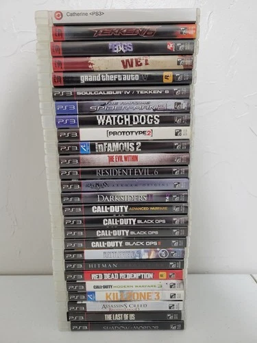 New ListingSony PlayStation 3 Games Lot Of 28 games/26 cases. Most Games Are CIB
