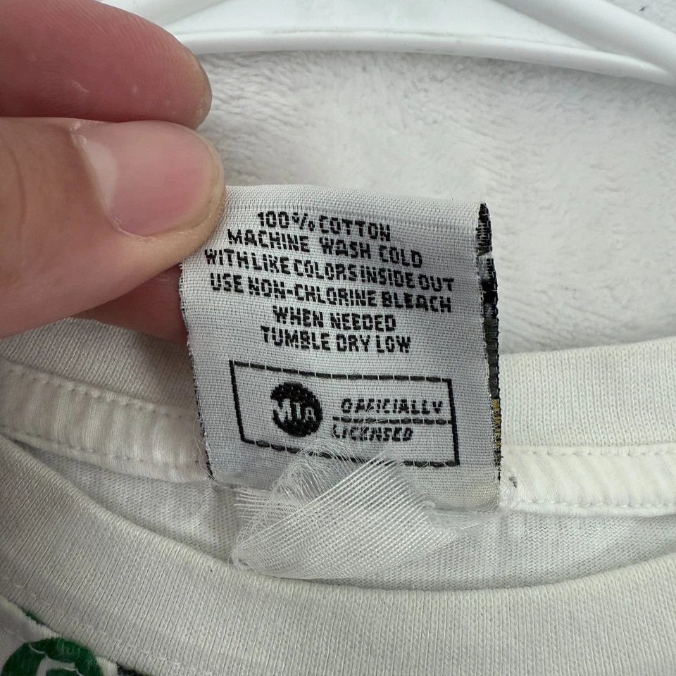 Camiseta vintage del metro de Nueva York para hombre M blanca mapa del metro estampado por todas partes Foto 3 de 4