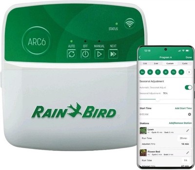 Rain Bird ARC6 6-Zone App Based Residential Irrigation Controller. New/Open Box