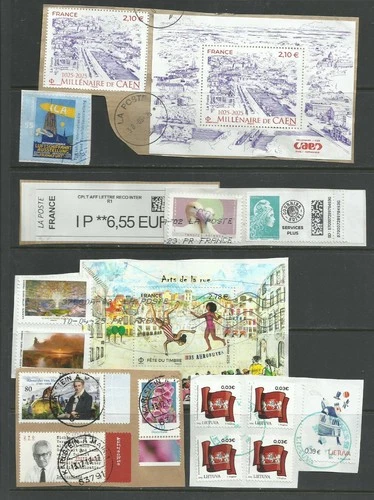 ? Europe Modern Used Stamps France Germany Lithuania Art Wildlife 2025 Lot