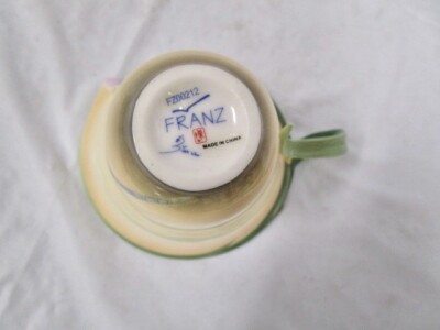Franz Porcelain Dragonfly Cup & Saucer Set - Numbered 00212 | eBay