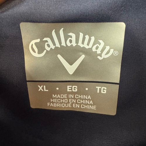 New Callaway Golf Vest Mens XL Navy Puffer Quilted UPF 50 Full Zip Sleeveless - Picture 3 of 7