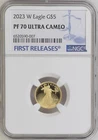 2023-W American Gold Eagle Proof 1/10 oz $5 NGC PF 70 ULTRA CAMEO First Releases