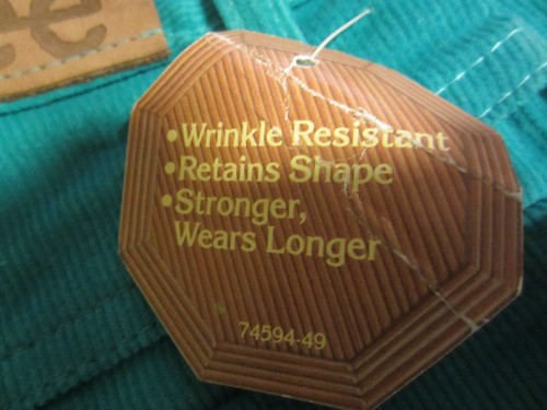 LEE Vintage Turquoise Girls Rider Straight Leg Ultra Corduroy Size 12 Slim - Picture 8 of 12