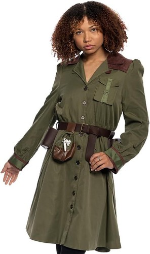 Womens Miss Trunchbull Dress Coat Jacket and Belt Halloween Costume Cosplay - 第 1/12 張圖片