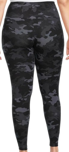 Terra & Sky Camo Black & Gray High Rise Fitted Leggings Plus 0X 1X 2X 3X 4X New - 第 5/5 張圖片