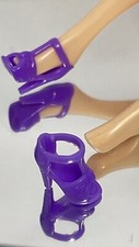 42 paia scarpe viola tacco alto per bambole 11,5 pollici 1/6 accessori bambola giocattolo F03