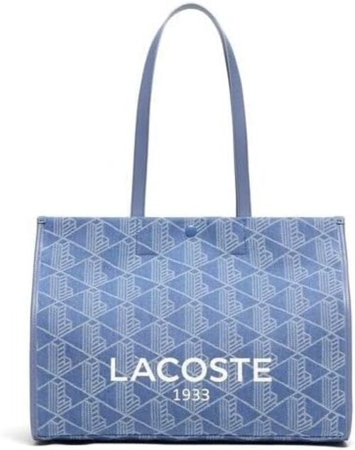 Lacoste] Heritage Jacquard Monogram Denim Tote Bag NU5008HK