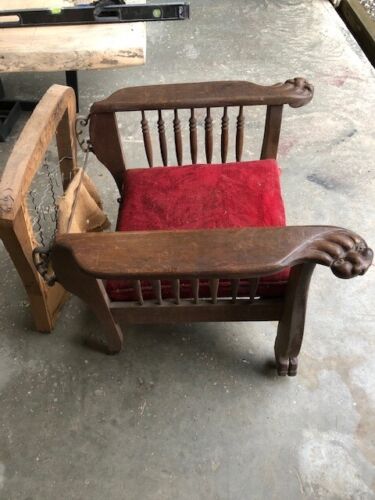 antique oak morris chair - Picture 2 of 10