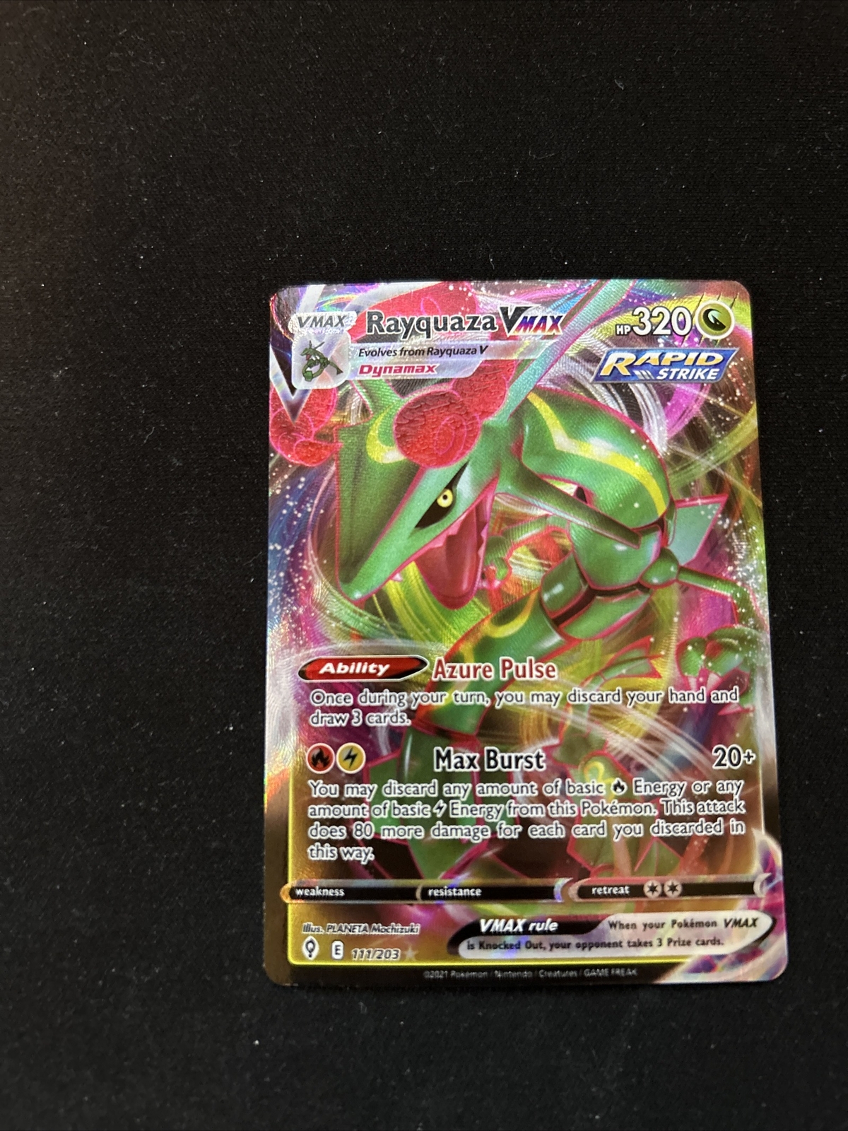 Rayquaza VMAX 111/203 Evolving Skies NM/M