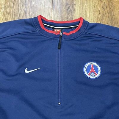 ウェア PSG 2001/2002 () Vintage Nike PSG Paris Saint-Germain 2001/02 1/4 Zip
