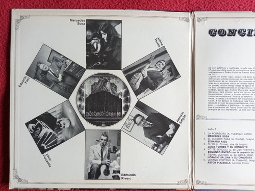 Concierto En El Colon Folklore y Tango Mercedes Sosa, Eduardo Falu..Argentina Lp - Picture 3 of 5