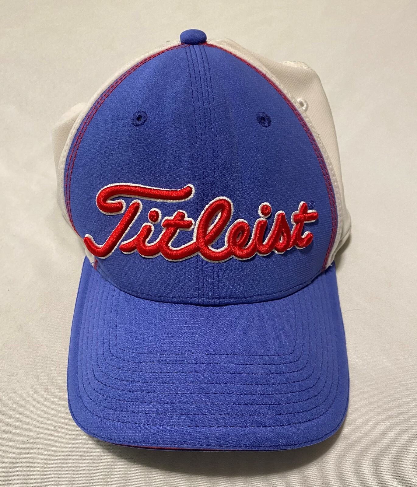 Titleist Flex Blue White Men's Golf Hat Size S/M (Elastic) eBay
