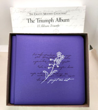 TRIUMPH ALBUM Creative Memories Collection Twelve 7"X7" Double Sided Pages w/Box