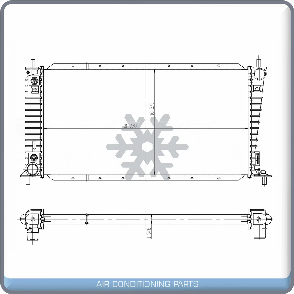 Radiador para Ford Expedition, F-150, F-150 Heritage, F-250, Lobo, F-25... QL Foto 2 de 4