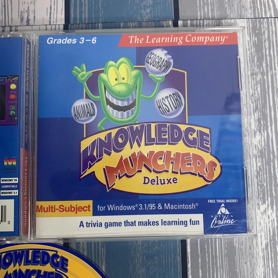 Knowledge Munchers Deluxe The Learning Company Grado 3-6 - COMPLETO Foto 3 de 4