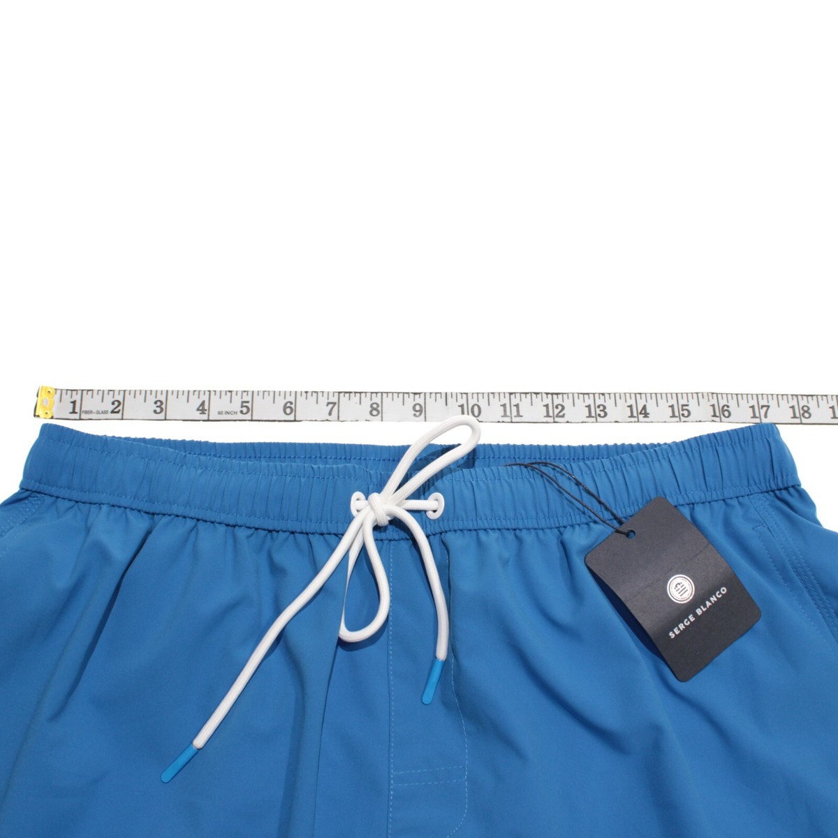 Serge Blanco NWT Swimsuit / Trunks Size XXL in Solid Blue 100