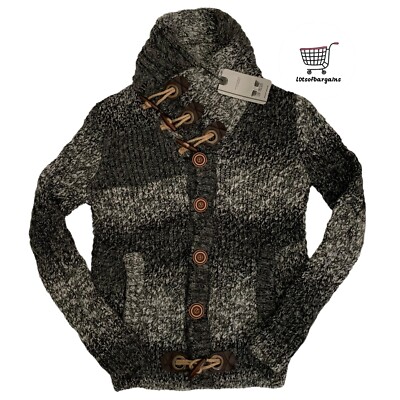 Maglione Uomo Leif Nelson A Maglia Con Collo A Scialle - Slim Fit, Disponibile In Diversi Colori E Taglie
