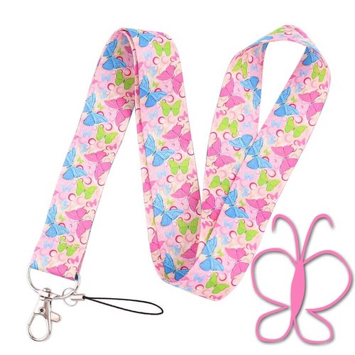 BIEN & SCHMETTERLING Schlüsselband ~ SCHMETTERLINGE Honig INSEKTEN ~ Abzeichen Ausweis Halter Halsband - Bild 8 von 9