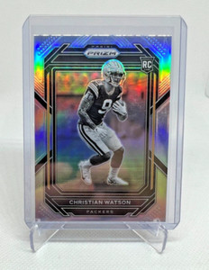 2022 Panini Prizm Christian Watson RC Negative Prizm #314 Packers