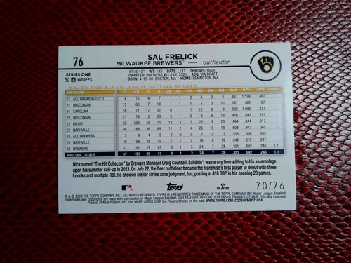 2024 Topps Baseball Inserts u-pick #'d parallels Series 1 & 2 - Picture 60 of 200