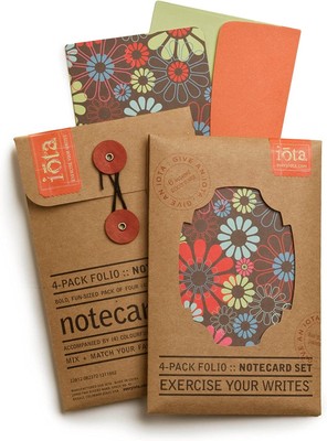 Iota 4-Pack Folio Notecard Set