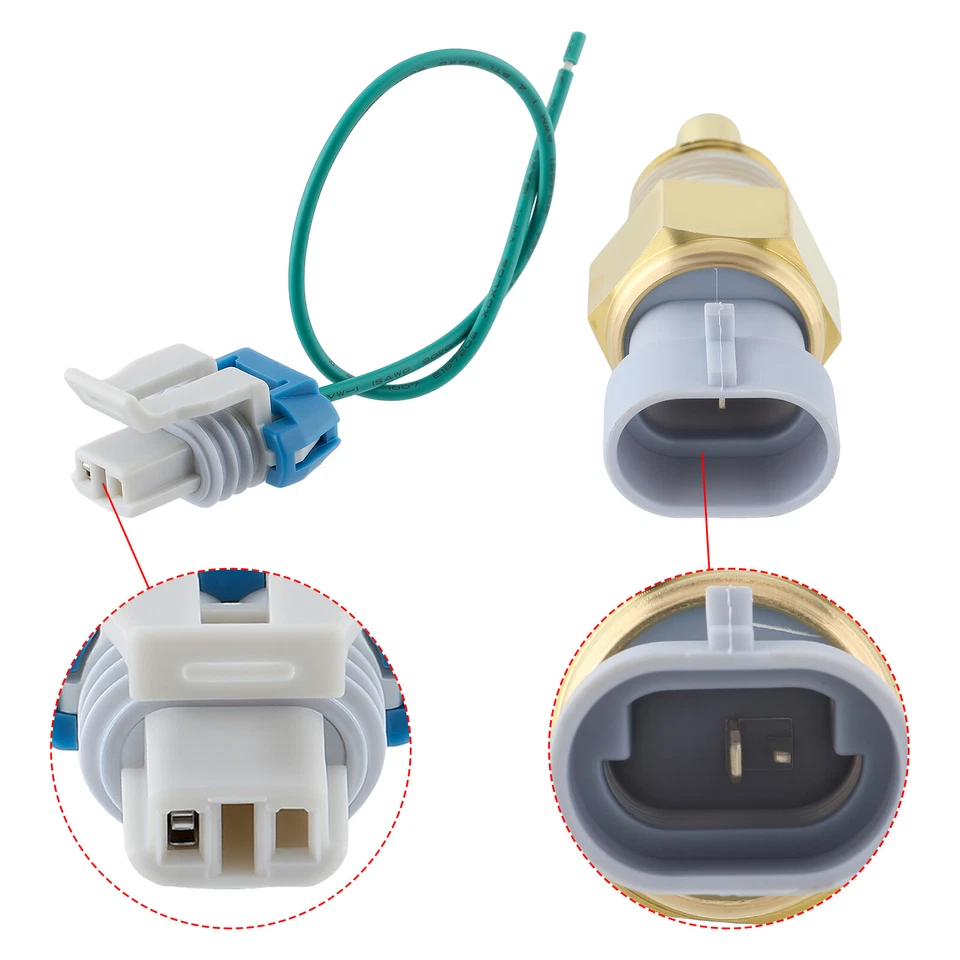 Sensor de temperatura del refrigerante del motor para Chevy GMC P30 P3500 / 91 R3500 V1500 V2500 Foto 3 de 4