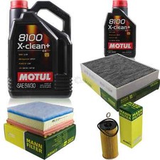 MOTUL 6 L 5W-30 MOTOR-ÖL+MANN-FILTER für BMW 4 Gran Coupe F36 418d 420d xDrive
