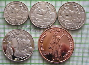 WESTERN-SAHARA-SAHARAUI-2018-SET-5-COINS-1-2-5-10-amp-25-PESETAS-UNC