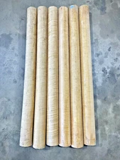 3"x36" *EXTREME* CURLY Tiger Hard MAPLE Dowel *Vacuum Kiln Dried* Turning Wood