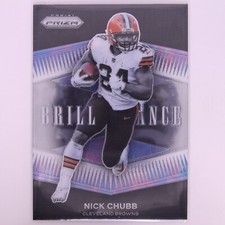 2021 Prizm NICK CHUBB Football Card B-13 Brilliance Cleveland Browns