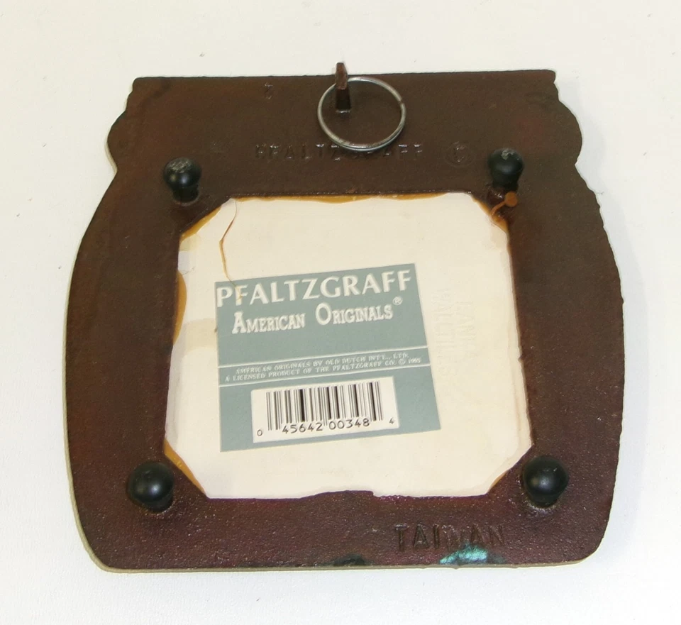 Remache en forma de vajilla de metal y azulejos arte popular Pfaltzgraff Yorktowne Foto 3 de 3