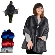 Premium Double Layer Wearable Blanket for Women -No Sleeves- Valentine's Day 